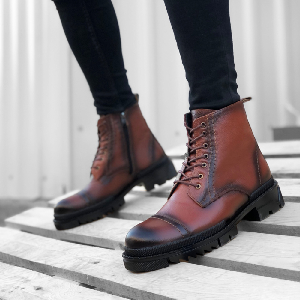 mens tan leather boots
